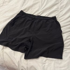 Lululemon men’s workout lined 7” shorts black size XL